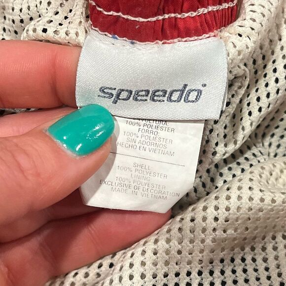 Speedo Board Short Athletic Surfing Trunks Elastic Drawstring Waist Black Large - Picture 4 of 6